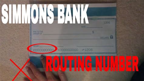 Routing number for simmons bank - Download Simmons Bank Mobile; Routing Number; Order new checks; Get Support. 866-246-2400; ... Simmons Bank does not provide, and is not responsible for, the web site ... 